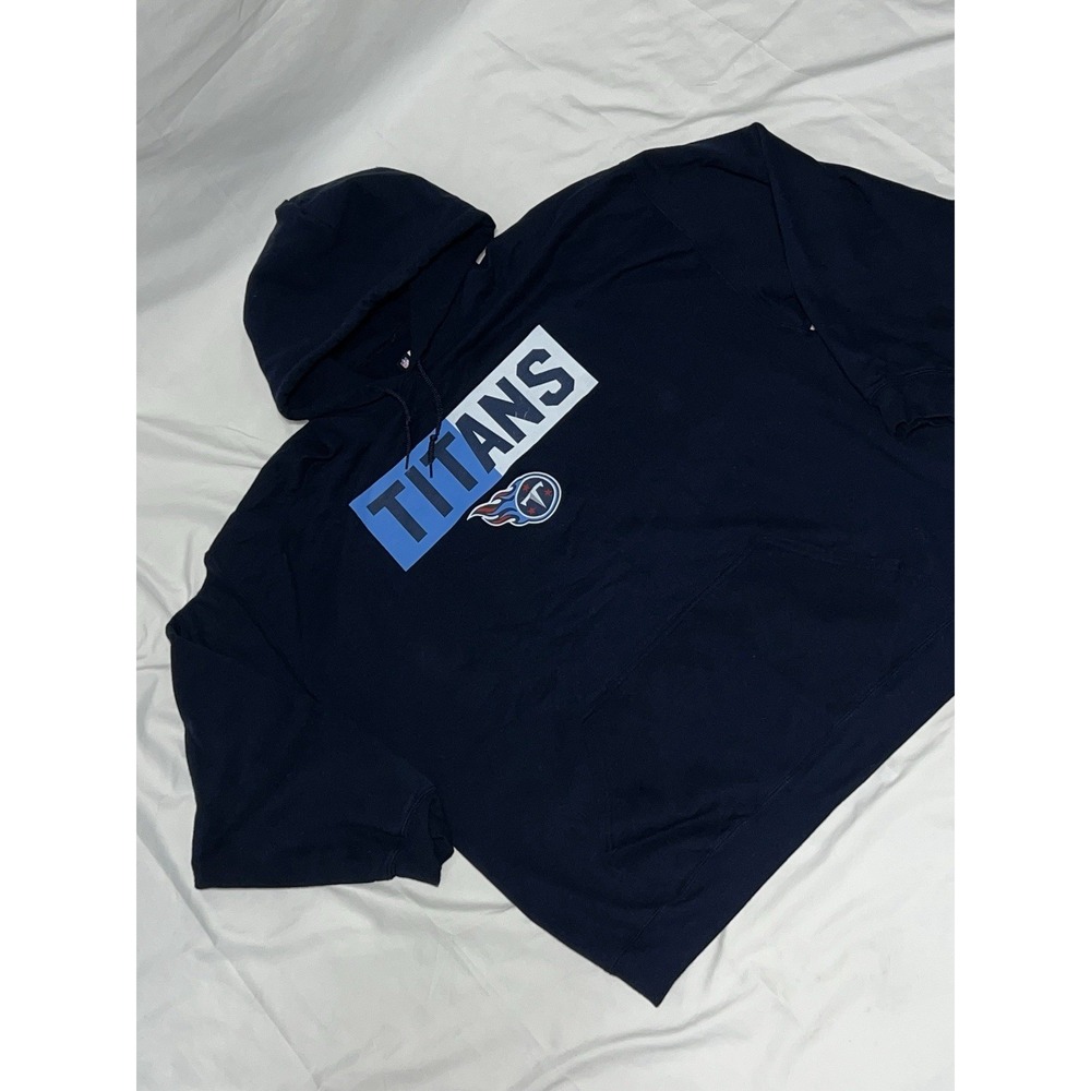 Tennessee Titans Mens Hoodie Pullover Size 2XL Pockets NFL Team Apparel Read